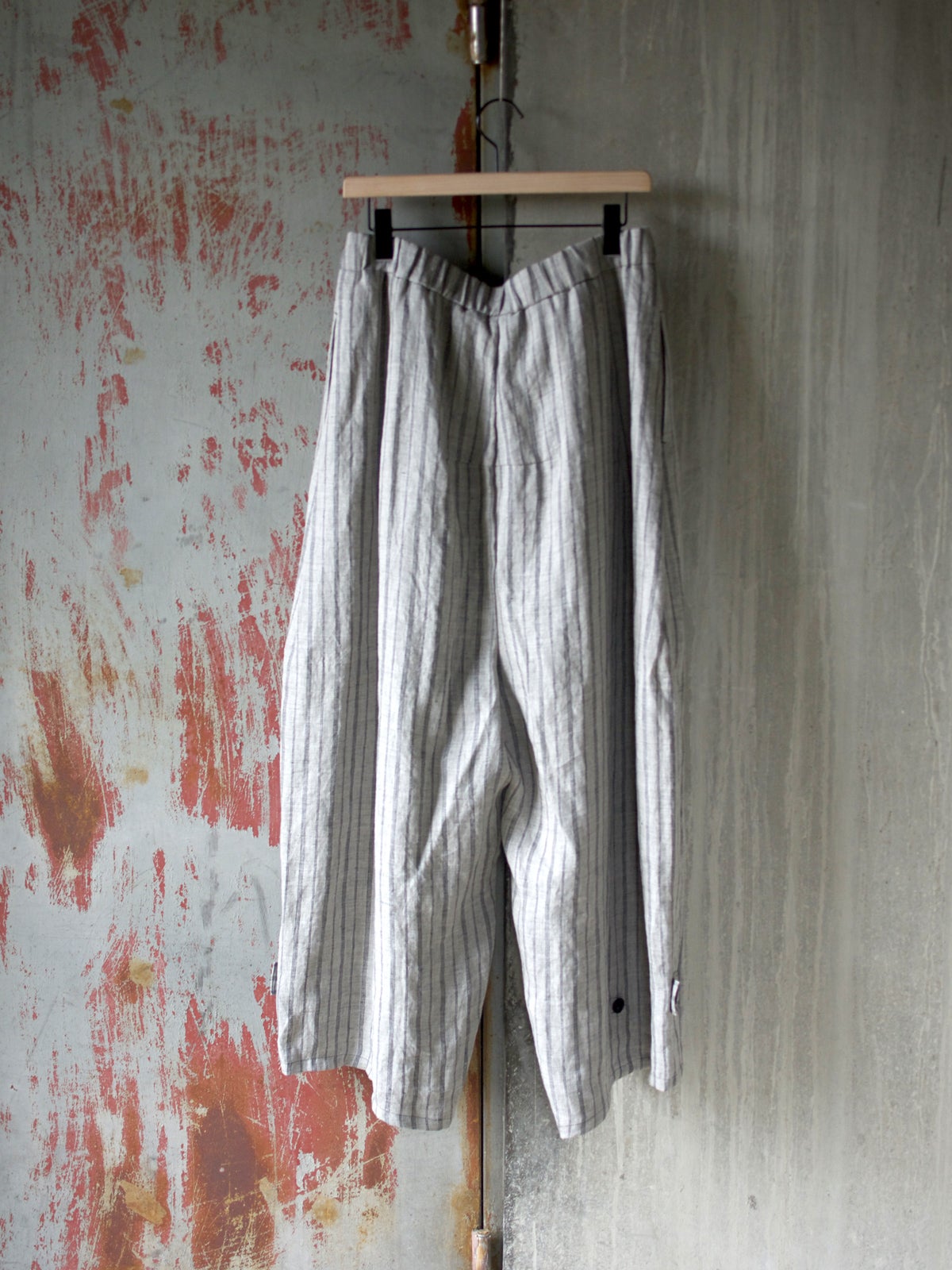 LINOmama ページ ZERO' CROSSLINE BACKSTITCH HAKAMA PANTS - LINEN STRIPE 1.0.0