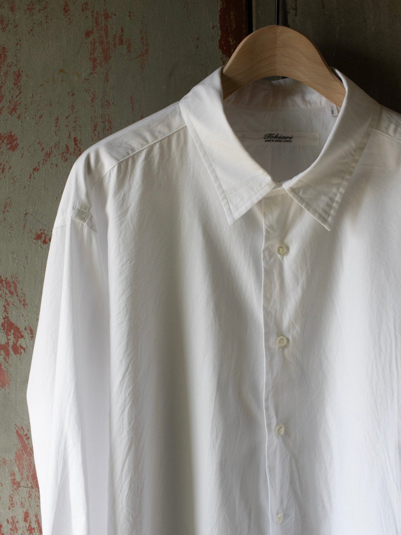 HIKARU' REGULAR COLLAR PURE NAKED SHIRT - BROAD COTTON 1.4.0