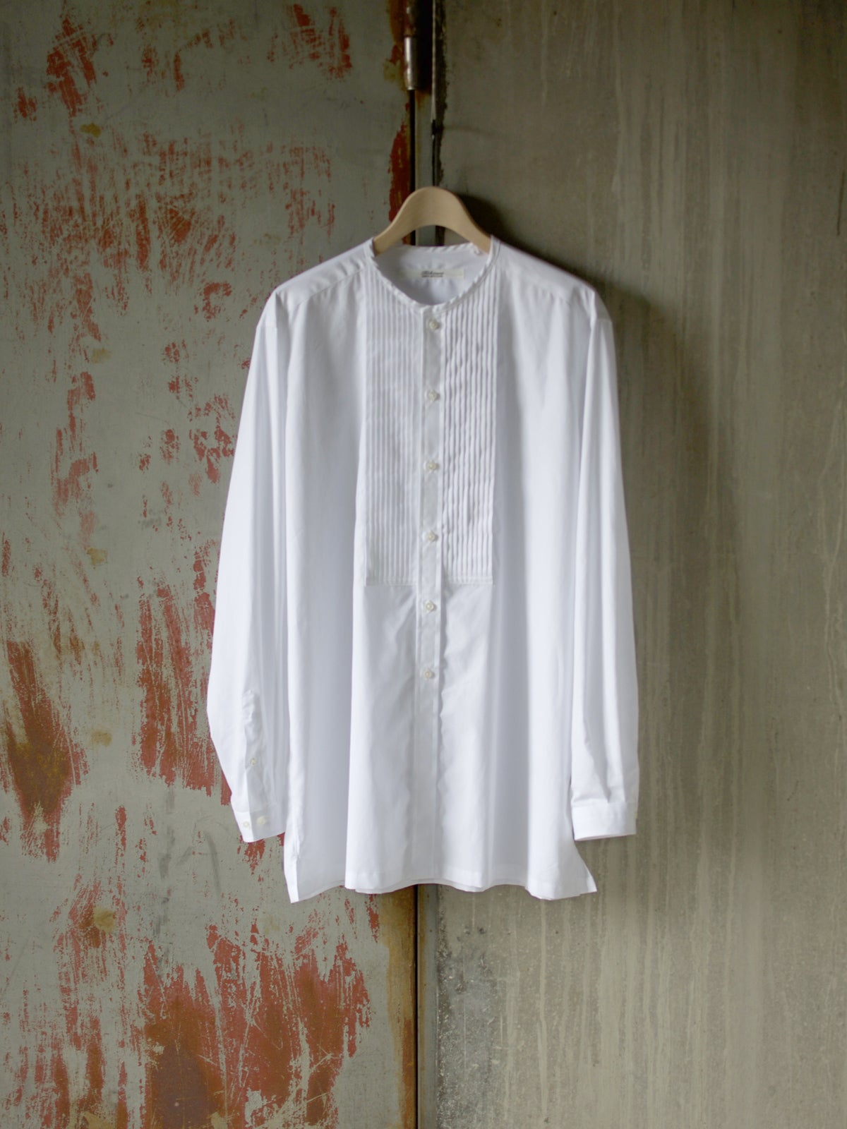 REIページ REI' PIN-TUCK DECONSTRUCTION BUSAM SHIRT - BROAD COTTON 1.1.1